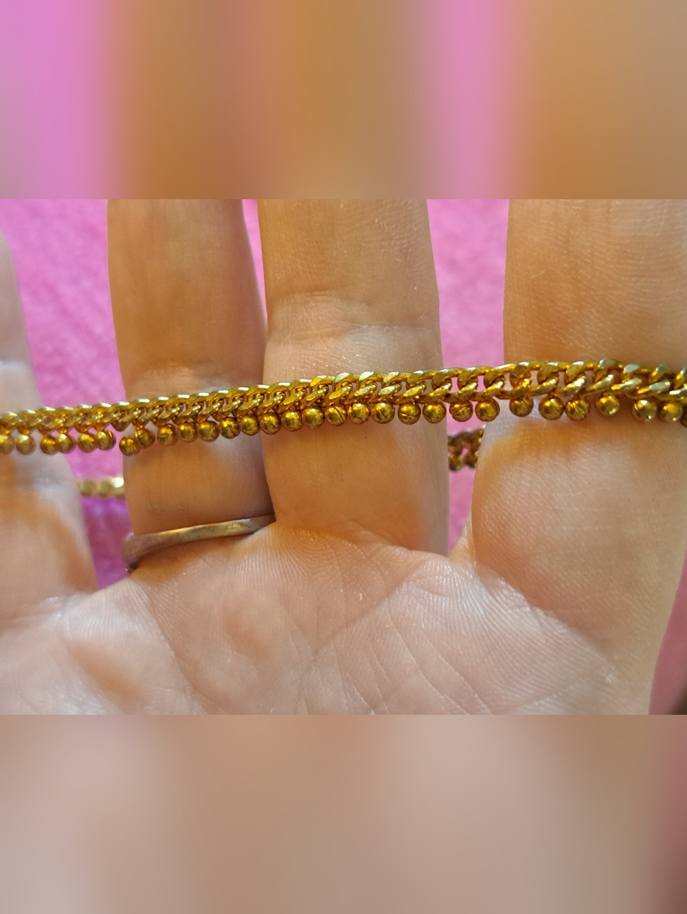 Gold Rope Texture Anklet